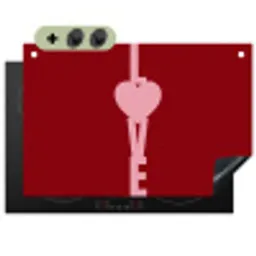 Love - Hart - Rood Inductie beschemer met haakjes klein -3d