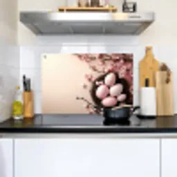 Roze - Bloesems - Eieren Inductie beschemer met haakjes klein -sfeer2