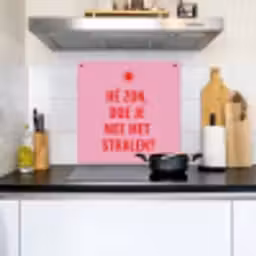 Roze - Zon - Quote Inductie beschemer met haakjes middel -sfeer2