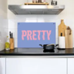 Pretty - Roze - Blauw - Golvend Inductie beschemer met haakjes klein -sfeer2