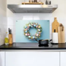 Krans - Eieren - Bloemen Inductie beschemer met haakjes klein -sfeer2