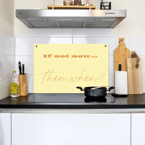 Geel - Oranje - if not now then when Inductie beschemer met haakjes klein -sfeer2