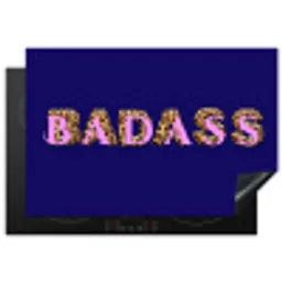 Badass - Panterpint - Schaduw - Roze Inductie beschermer vinyl 3mm klein -3d
