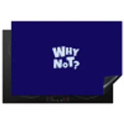 Blauw - Why not - Minimalistisch Inductie beschermer vinyl 3mm klein -3d