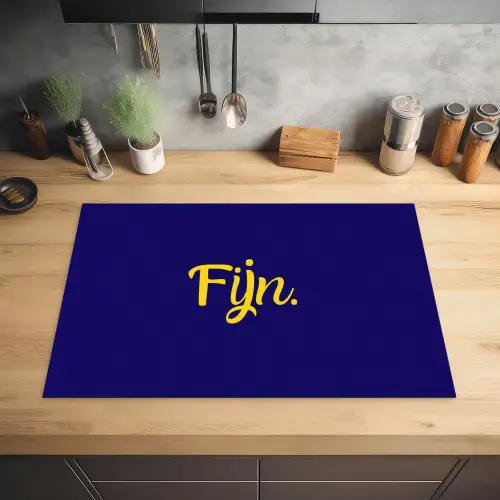 Blauw - Geel - Fijn Inductie beschermer vinyl 3mm klein -sfeer5