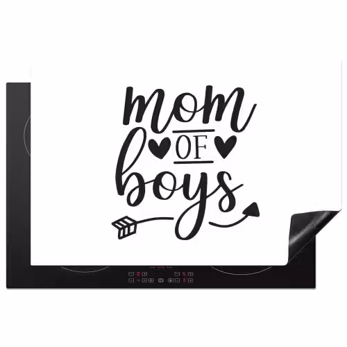 Jongens - Moederdag - Quotes Inductie beschermer vinyl 3mm klein -3d