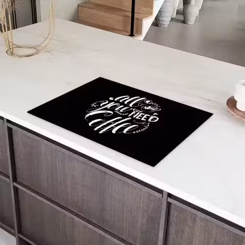 Cafeïne Devotie Inductie beschermer vinyl 3mm klein -sfeer8