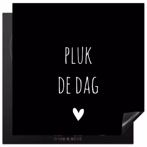 Carpe diem - Spreuken - Pluk de dag - Quotes Inductie beschermer vinyl 3mm middel -3d
