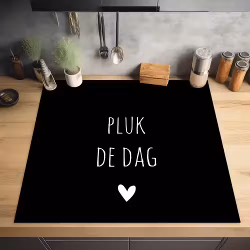 Carpe diem - Spreuken - Pluk de dag - Quotes Inductie beschermer vinyl 3mm middel -sfeer5