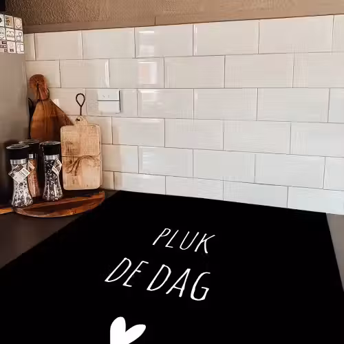 Carpe diem - Spreuken - Pluk de dag - Quotes Inductie beschermer vinyl 3mm middel -sfeer3