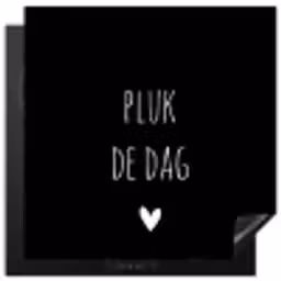 Carpe diem - Spreuken - Pluk de dag - Quotes Inductie beschermer vinyl 3mm middel -3d