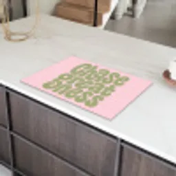 Chase greatness - Groen - Roze - Retro Inductie beschermer vinyl 3mm klein -sfeer8