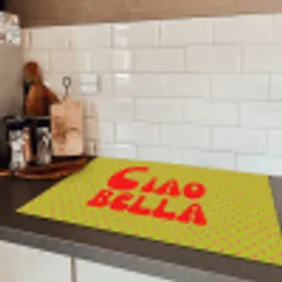 Ciao bella - Rood - Groen - Stippen Inductie beschermer vinyl 3mm klein -sfeer3