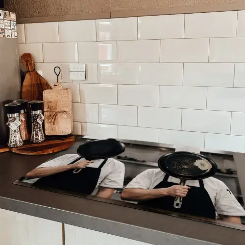 Koks - Koekenpannen - Keuken Inductie beschermer vinyl 3mm klein -sfeer3
