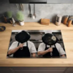 Koks - Koekenpannen - Keuken Inductie beschermer vinyl 3mm klein -sfeer5