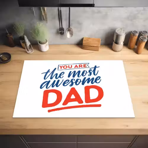 Papa - Vaderdag - Spreuken Inductie beschermer vinyl 3mm klein -sfeer5