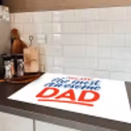 Papa - Vaderdag - Spreuken Inductie beschermer vinyl 3mm klein -sfeer3