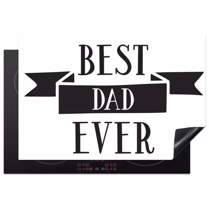 Papa - Quote - Beste papa Inductie beschermer vinyl 3mm klein -3d