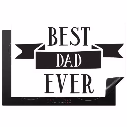 Papa - Quote - Beste papa Inductie beschermer vinyl 3mm klein -3d