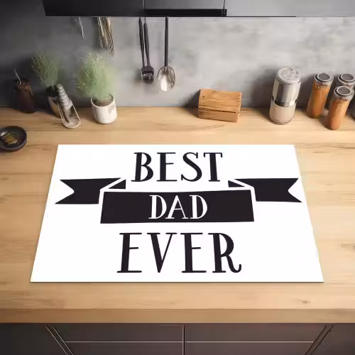 Papa - Quote - Beste papa Inductie beschermer vinyl 3mm klein -sfeer5