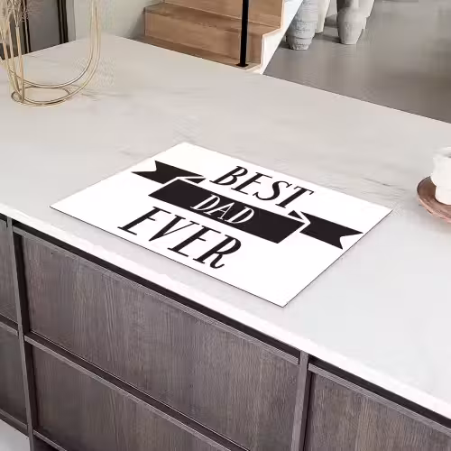 Papa - Quote - Beste papa Inductie beschermer vinyl 3mm klein -sfeer8