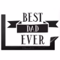 Papa - Quote - Beste papa Inductie beschermer vinyl 3mm klein -3d