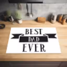 Papa - Quote - Beste papa Inductie beschermer vinyl 3mm klein -sfeer5