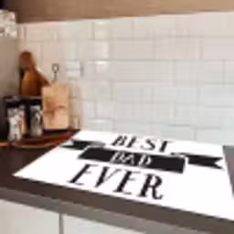 Papa - Quote - Beste papa Inductie beschermer vinyl 3mm klein -sfeer3