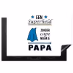 Papa - Quotes - Een superheld zonder cape noem je papa - Spreuken Inductie beschermer vinyl 3mm klein -3d