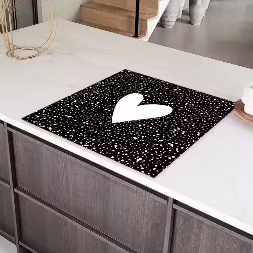 Design - Liefde - Hartje Inductie beschermer vinyl 3mm middel -sfeer8