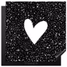 Design - Liefde - Hartje Inductie beschermer vinyl 3mm middel -3d