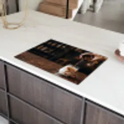 Espresso - Melk - Café Inductie beschermer vinyl 3mm klein -sfeer8