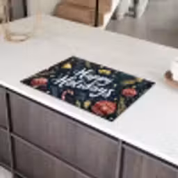 Feestelijk - Kerstgroet - Kleurrijk Inductie beschermer vinyl 3mm klein -sfeer8