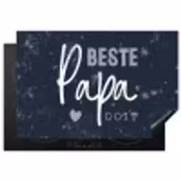 Cadeau voor man - Quote - Vaderdag - Beste papa ooit - Spreuken Inductie beschermer vinyl 3mm klein -3d