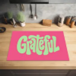 Grateful - Groen - Grafisch - Vloeiend Inductie beschermer vinyl 3mm klein -sfeer5