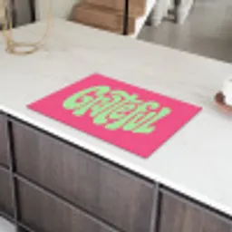 Grateful - Groen - Grafisch - Vloeiend Inductie beschermer vinyl 3mm klein -sfeer8
