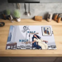 Half human, Half Coffee - Infuus - Koffie Inductie beschermer vinyl 3mm klein -sfeer5