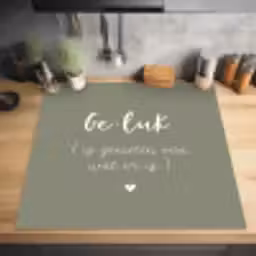Geluk is genieten van wat er is - Quotes - Geluk definitie - Tekst - Woordenboek Inductie beschermer vinyl 3mm middel -sfeer5