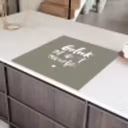 Geluk zit in 't zonnetje - Tekst - Geluk - Quotes - Zon Inductie beschermer vinyl 3mm middel -sfeer8