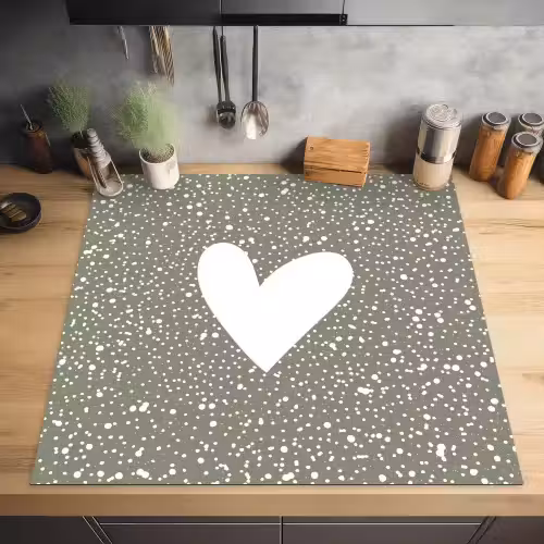 Hart - Design - Liefde Inductie beschermer vinyl 3mm middel -sfeer5