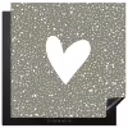 Hart - Design - Liefde Inductie beschermer vinyl 3mm middel -3d