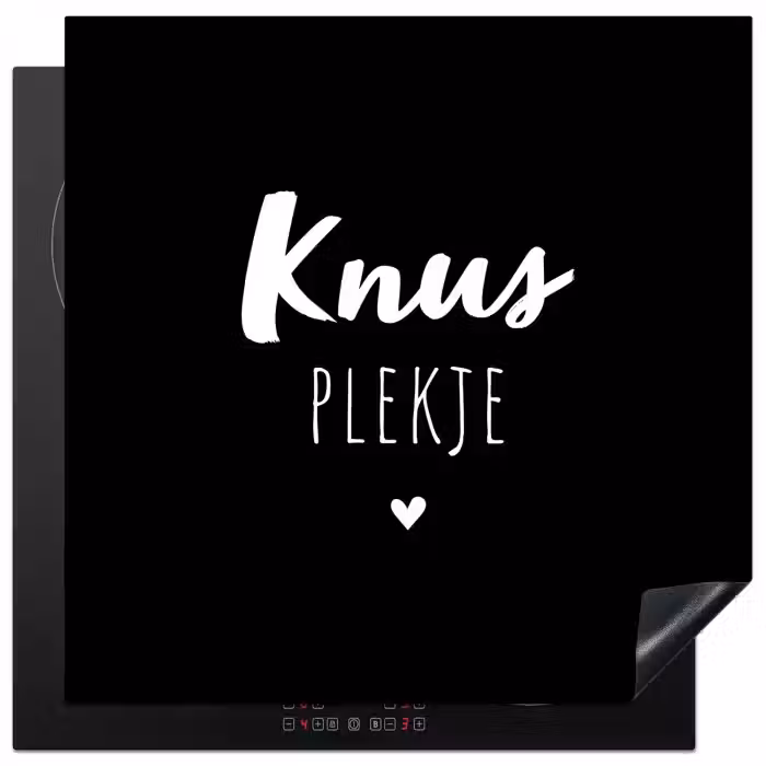 Thuis - Quotes - Knus plekje - Tekst Inductie beschermer vinyl 3mm middel -3d