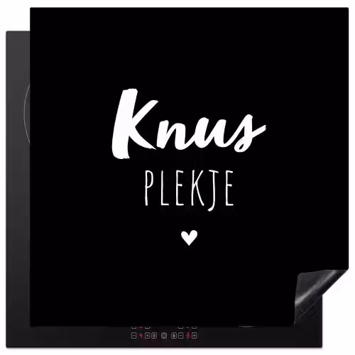 Thuis - Quotes - Knus plekje - Tekst Inductie beschermer vinyl 3mm middel -3d
