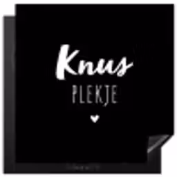 Thuis - Quotes - Knus plekje - Tekst Inductie beschermer vinyl 3mm middel -3d