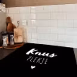 Thuis - Quotes - Knus plekje - Tekst Inductie beschermer vinyl 3mm middel -sfeer3