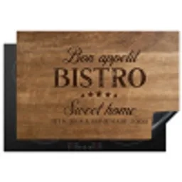 Huiselijke Bistro Beleving Inductie beschermer vinyl 3mm klein -3d
