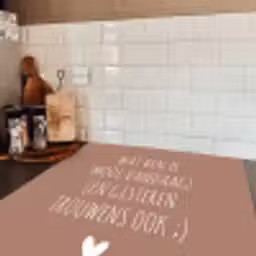 Wat ben je mooi vandaag - Spreuken - Quotes Inductie beschermer vinyl 3mm middel -sfeer3