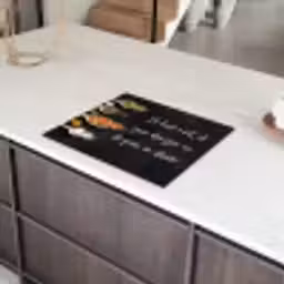 Ik gooi dingen in de pan en duim - Keuken - Quotes - Spreuken - Humor Inductie beschermer vinyl 3mm groot -sfeer8