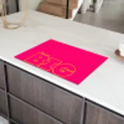 Minimalistisch - Roze - Dream big - Grafisch Inductie beschermer vinyl 3mm klein -sfeer8