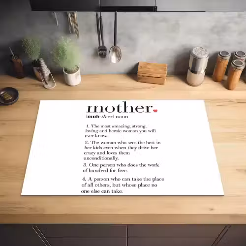 Moeder definitie - Quotes - Mother - Spreuken Inductie beschermer vinyl 3mm klein -sfeer5